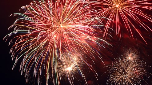 Feuerwerk am 1. August - Nationalfeiertag